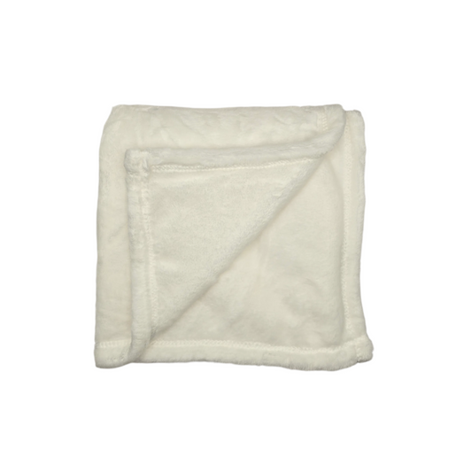 Mink Touch Baby Blanket White