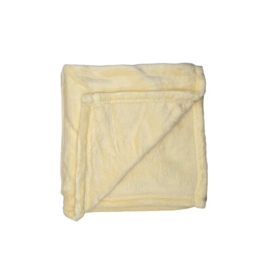 Mink Touch Baby Blanket Yellow