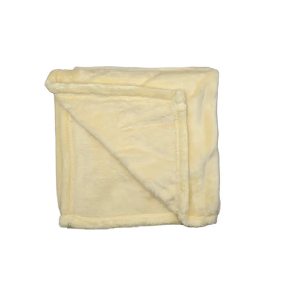 Mink Touch Baby Blanket Yellow