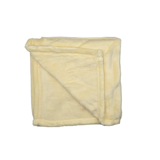 Mink Touch Baby Blanket Yellow
