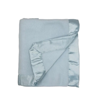 Satin Keepsake Baby Blanket Blue